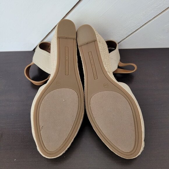 NEW Tommy Hilfiger Nilsa Espadrille Sandals Light Natural - Textile Size 10 - Picture 8 of 10